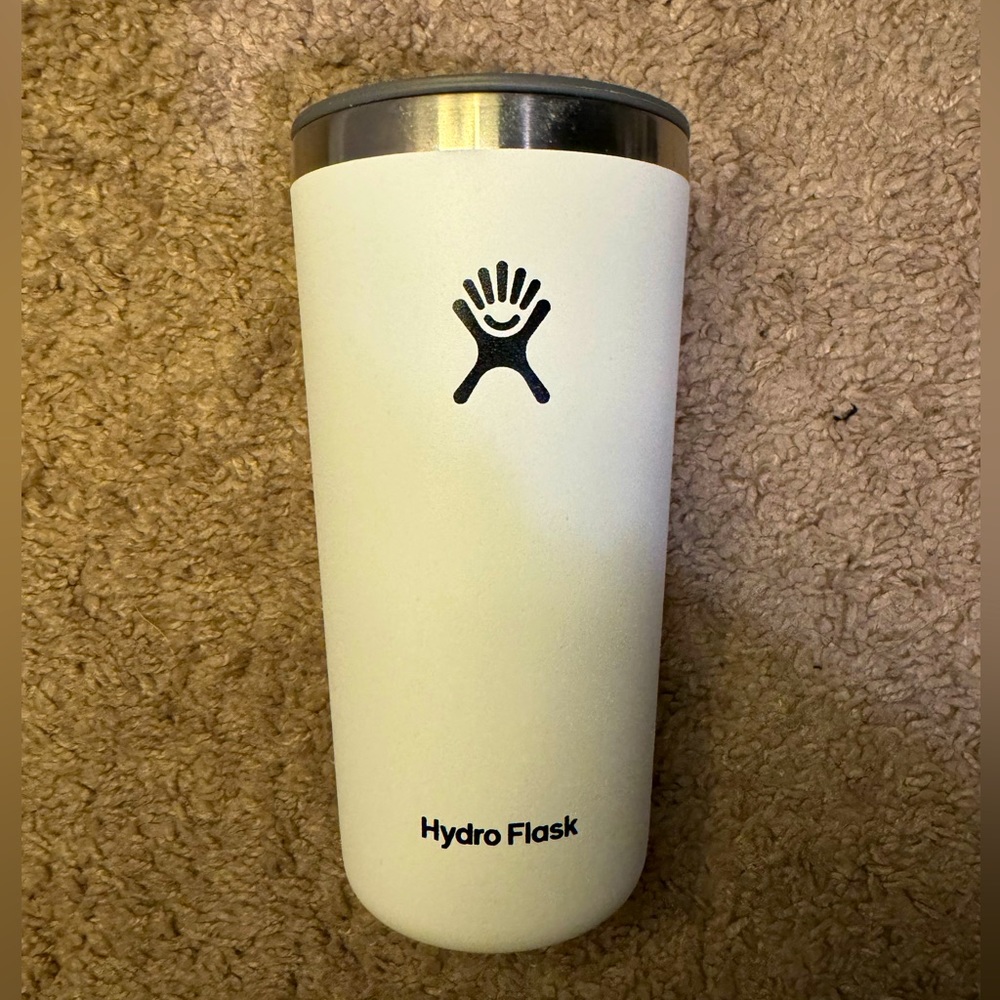 White hydroflask water bottle